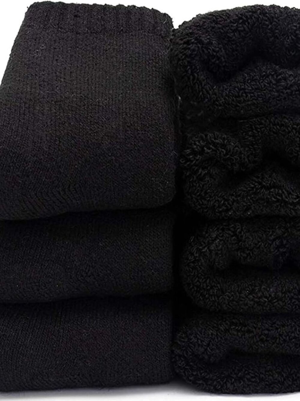 Mens Heavy Thick Wool Socks - Soft Warm Comfort Winter Crew Socks Pack of 3/5,Mu